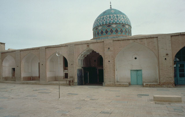 Exterior view, with entrance to dome chamber