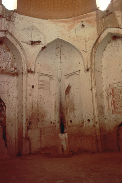 Interior view of dome chamber, southwest corner