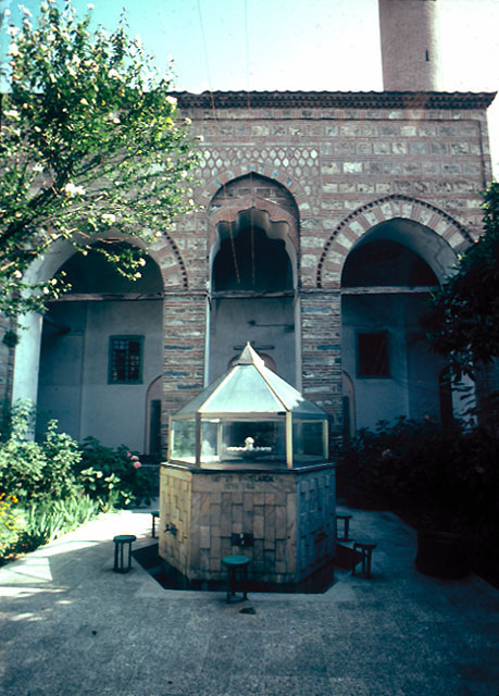 The portico of mosque as seen from courtyard