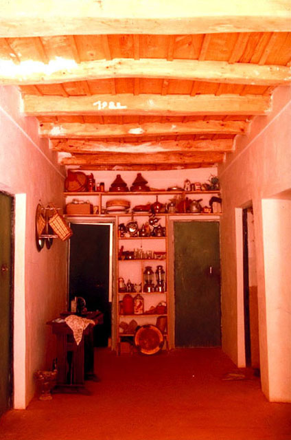 Interior view of storage space