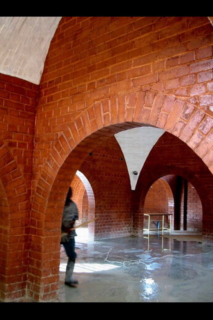 Craftsmen Centre - Interior view of brick arcade