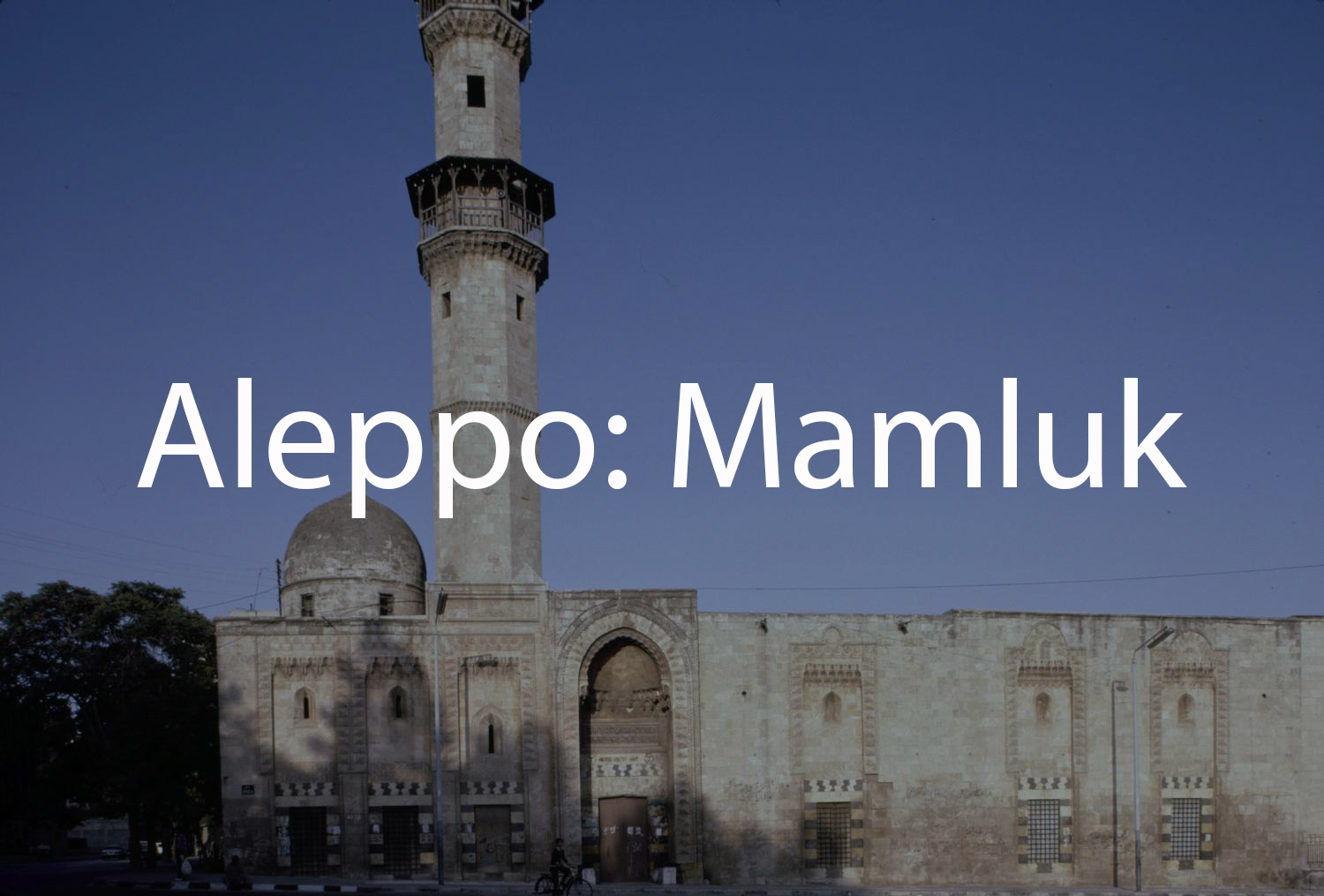 Aleppo: Mamluk Period Monuments (Tabbaa Archive)