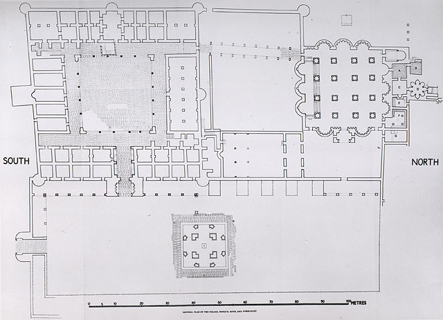 Plan of palace (after Hamilton)