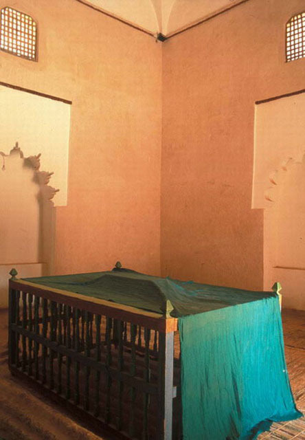 Interior view of tomb, after restoration