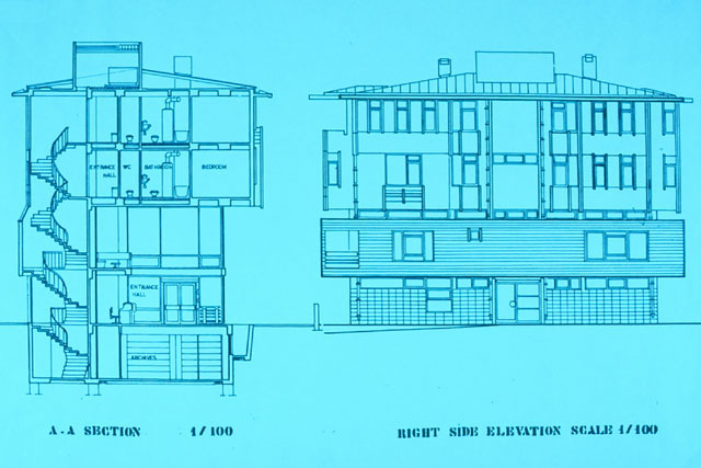 Section and elevation