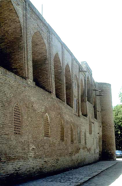 Exterior detail of façade