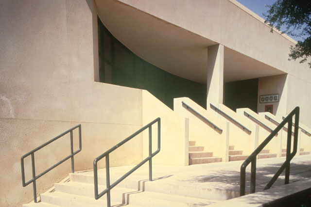 Exterior view showing entrance staircase