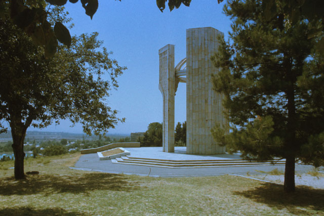 Exterior view showing monument from t he side