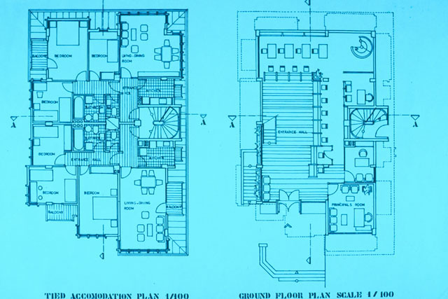 Accommodation plan and ground floor plan