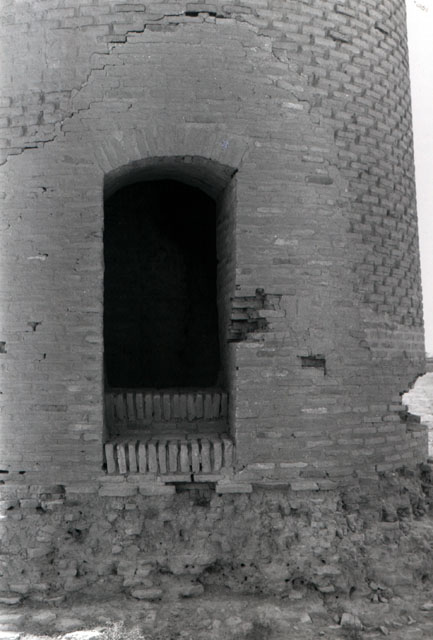 Minaret - Exterior detail, base with doorway