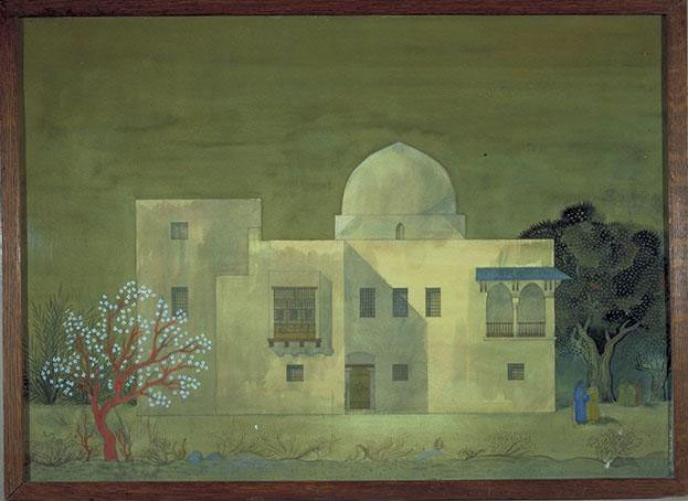 Hamdi Seif al-Nasr House - Elevation: gouache