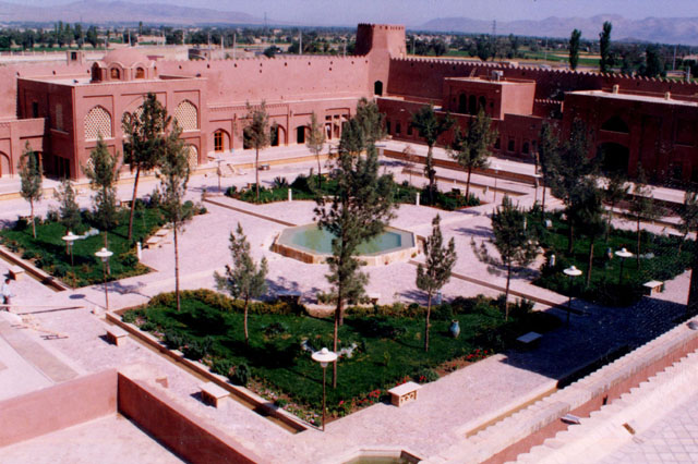 Googad Historic Citadel Hotel - Aerial view showing courtyard after restoration