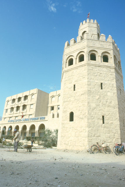 Exterior view showing showing defensive tower