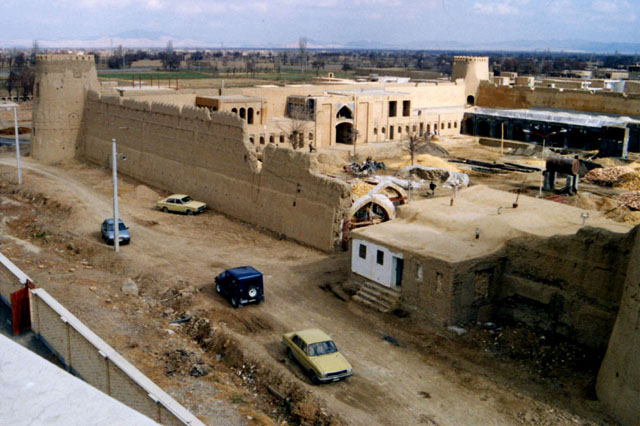 Googad Historic Citadel Hotel - Aerial view showing courtyard before restoration
