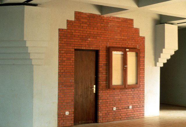 Interior, detail of brickwork
