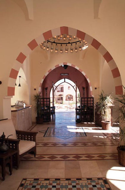 Interior, Sultan Bey Hotel, reception area