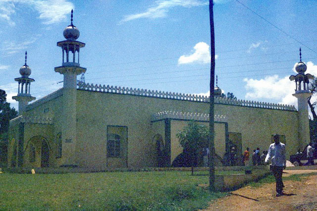 Bweyogerere Mosque - Exterior view, with men's entrance