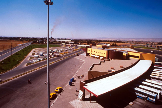 Aerial view showing terminal