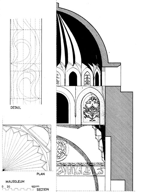 Mausoleum: section and details