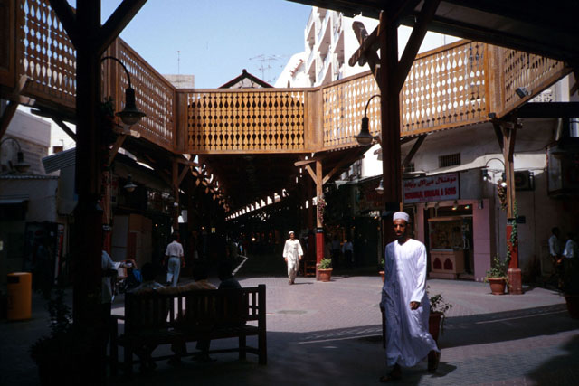 Exterior view showing open air central courtyard