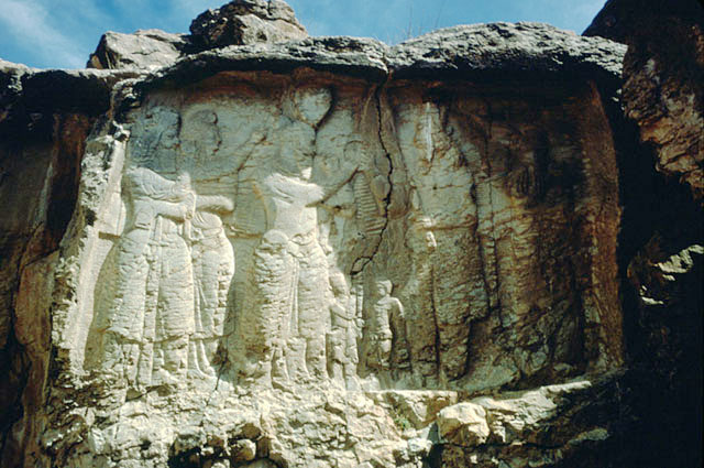 First relief:  Investiture of Ardashir I, general view
