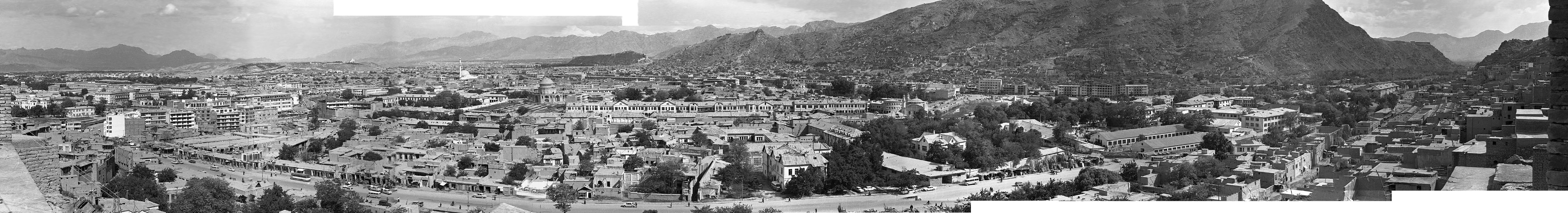 Kabul  - A panorama of Kabul taken by Brad Child in 1970.