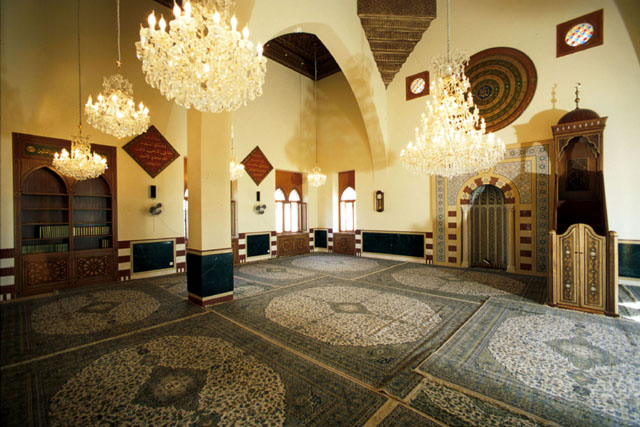 Interior view of prayer hall
