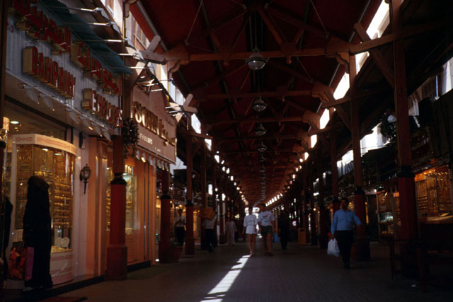 Interior view of covered bazaar