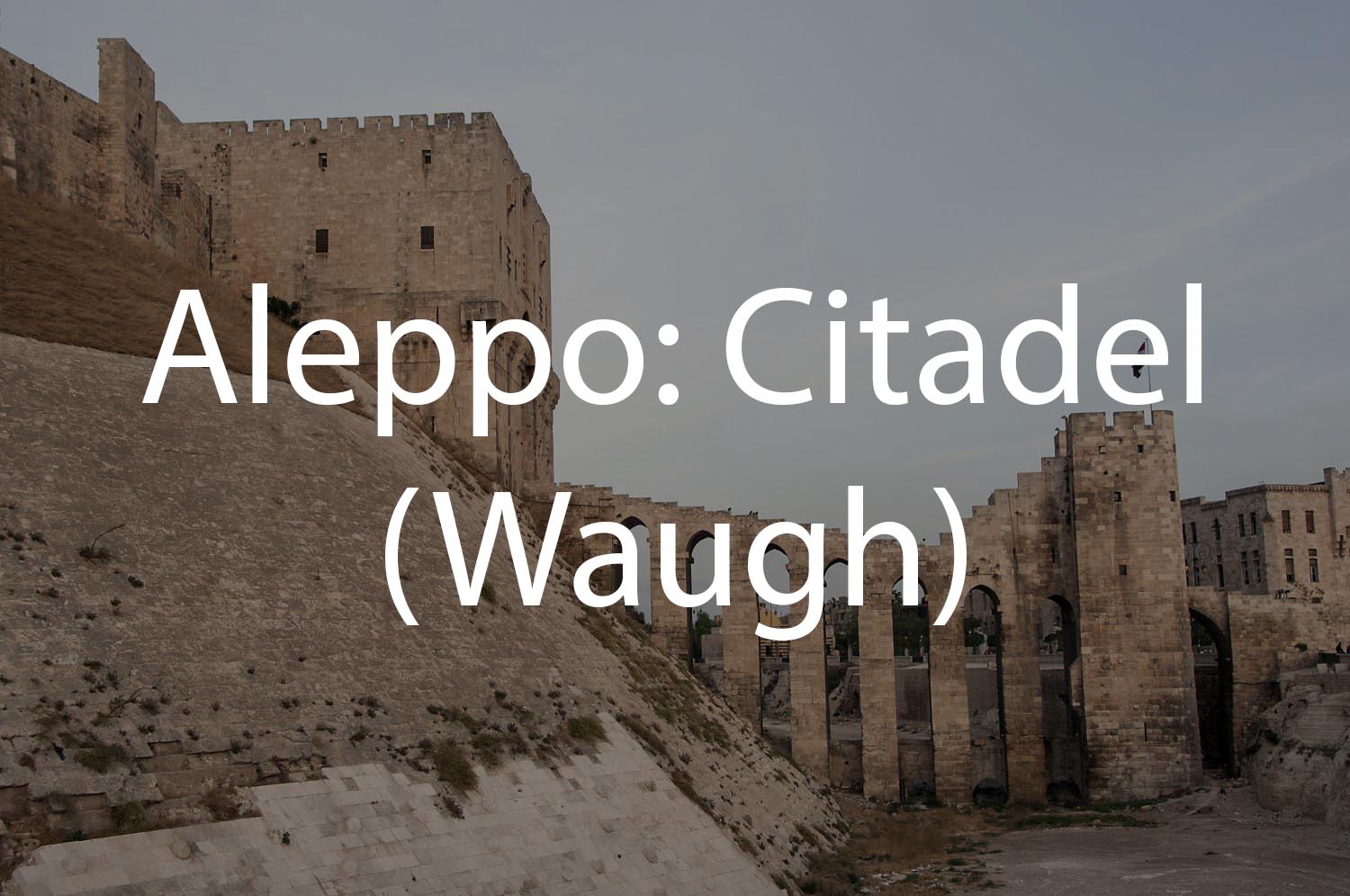 Aleppo: Citadel (Waugh Collection)