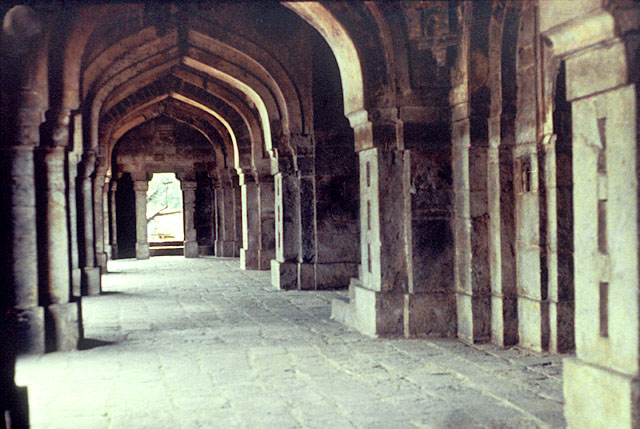View of the prayer hall portico