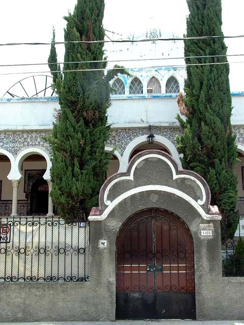 Exterior view of gateway into the convent complex