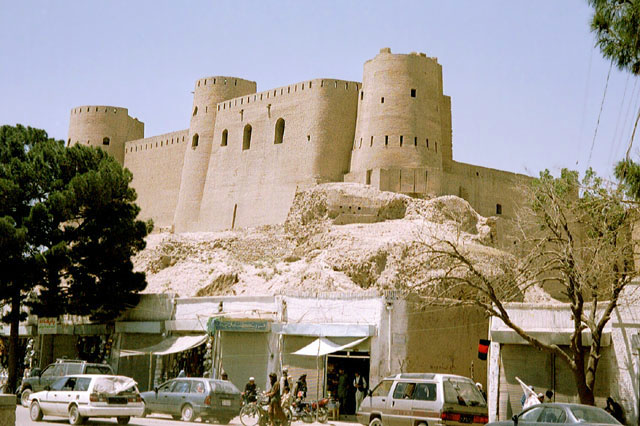 Exterior view from northeast, showing eastern ramparts of the Upper Citadel