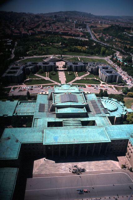 Aerial view showing complex