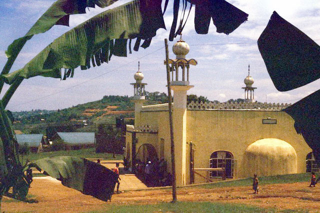 Bweyogerere Mosque - Exterior view, showing qibla with mihrab apse