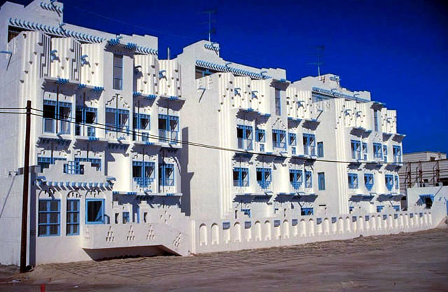 South façade, Jabria Housing