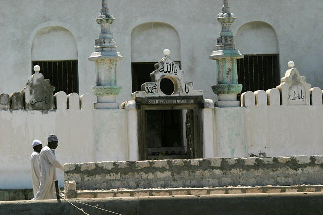 Exterior view of front entrance from Lamu bay