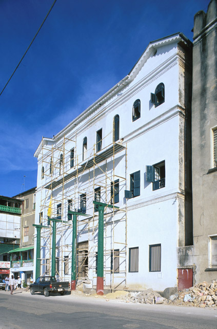 Old Customs House Rehabilitation - Main façade, during rehabilitation