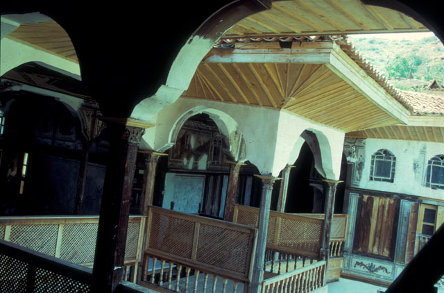 View from west showing the central hall (hayat) of the upper floor after restoration