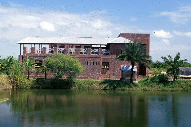Main façade of Shabuj Shona Centre