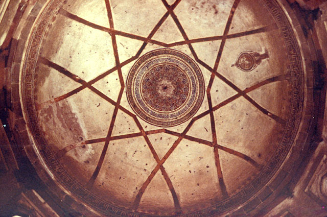View looking up at the tomb dome