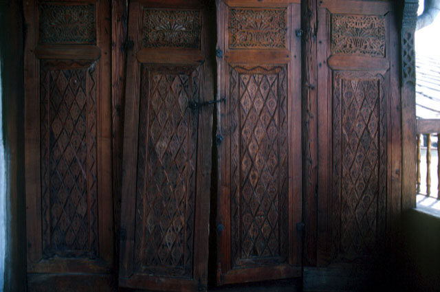 Detail, wood doors