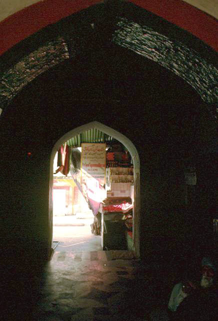 Interior view of final gate on entry to complex