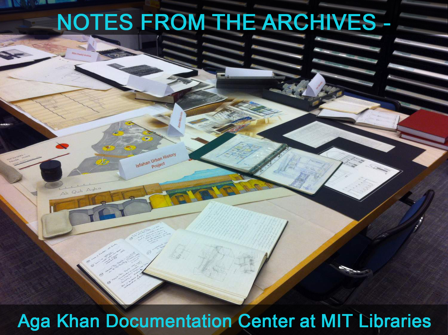 Notes from the Archives - Besim Hakim in his office library