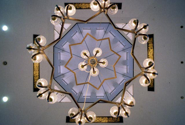 Interior, detail of the lighting scheme