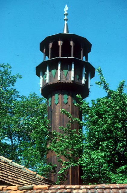 Wood minaret