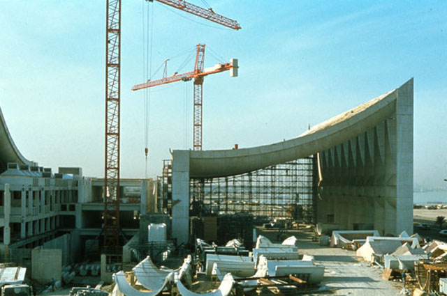 Kuwait National Assembly, under construction