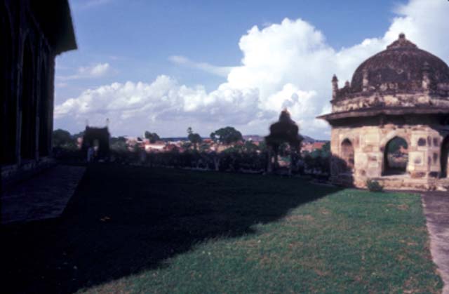 View of a domed pavilion (chattri) within the complex