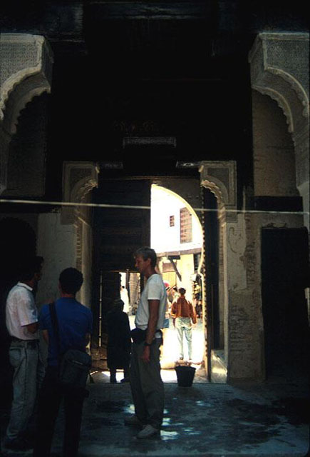 Entrance portal from courtyard