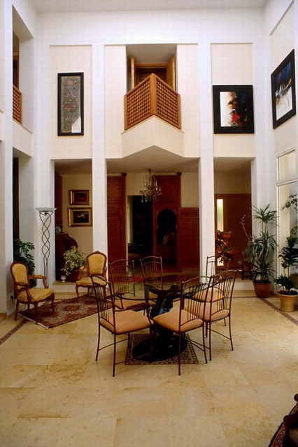 Interior, patio, wooden balcony