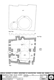 Drawing of Nuriyya Madrasa: Plans